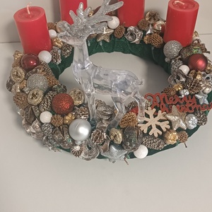 Adventi koszorú  - karácsony - adventi díszek - adventi koszorú - Meska.hu