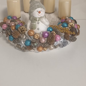 Adventi koszorú  - karácsony - adventi díszek - adventi koszorú - Meska.hu