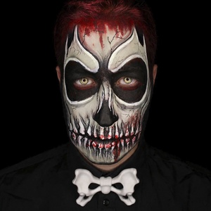 Csont alakú csokornyakkendő � matt fehér Halloween jelmezkiegészítő - ruha & divat - jelmez & álarc - jelmez - Meska.hu