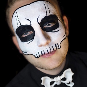 Csont alakú csokornyakkendő � matt fehér Halloween jelmezkiegészítő - ruha & divat - jelmez & álarc - jelmez - Meska.hu