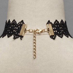 Noir Lace � Fekete csipke choker nyaklánc - ékszer - nyaklánc - nyakpánt, gallér - Meska.hu