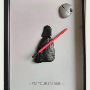 Minimal art kavicskép - Star Wars - Meska.hu