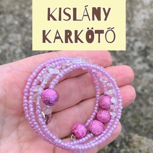 Rózsaszín kishercegnő kislány karkötő hegyikristállyal - ékszer - karkötő - memóriadrótos karkötő - Meska.hu Rózsaszín kishercegnő kislány karkötő hegyikristállyal - ékszer - karkötő - memóriadrótos karkötő - Meska.hu