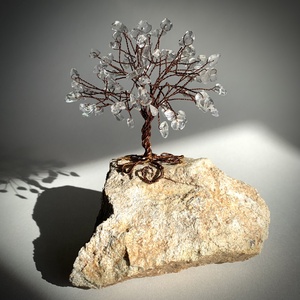 Szerencsefa kristályfa életfa Hegyikristály több mint 100 kristályból! - otthon & életmód - dekoráció - dísztárgy - Meska.hu