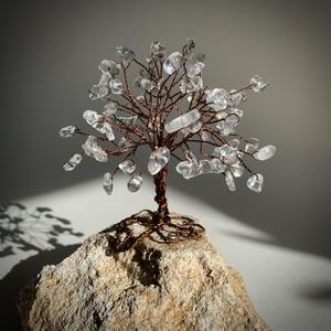 Szerencsefa kristályfa életfa Hegyikristály több mint 100 kristályból! - otthon & életmód - dekoráció - dísztárgy - Meska.hu