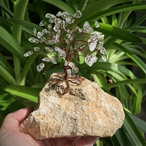 Szerencsefa kristályfa életfa Hegyikristály több mint 100 kristályból! - otthon & életmód - dekoráció - dísztárgy - Meska.hu