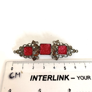 Vintage csillogó pink BROSS az 1990-es évekből, gyönyörű elegáns kitűző, pin szövetkabátra, blúzra,  blézerre - ékszer - kitűző és bross - Meska.hu