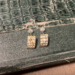 2 db kicsi kristály Különleges bedugós Vintage fülbevaló, régi ékszer az 1970/80-as évekből retro ékszer fülbevaló - ékszer - fülbevaló - pötty fülbevaló - Meska.hu