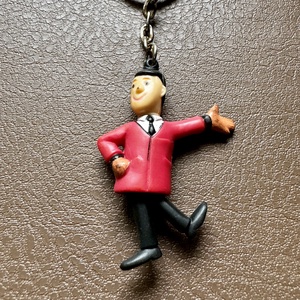 Mister Minit bábu Régi kulcstartó, vintage kulcstartó a 60-as évekből, régi kulcskarika, kulcs tartó  - táska & tok - kulcstartó & táskadísz - kulcstartó - Meska.hu
