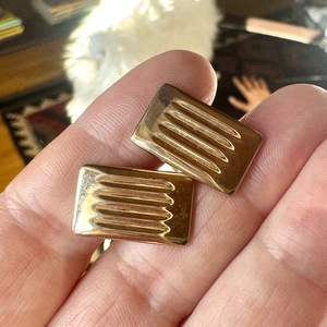Retro mandzsettagomb, régi mandzsetta gomb, klasszikus férfi ékszer fémből, elegáns férfi ékszer, vintage öltöny dísz - ékszer - mandzsettagomb és nyakkendőtű - Meska.hu