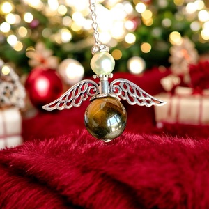 Nagy TIGRISSZEM Angyal, angyalka, őrangyal charm, angyal dísz, angyalos kulcstartó, táskadísz, ajándék angyalka tündér - ékszer - karkötő - charm karkötő - Meska.hu