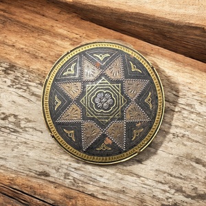 24 karát aranyozott Damascene kitűző vintage damaszkén bross, Toledó spanyol ékszer, aranyozott kézműves bross - ékszer - kitűző és bross - kitűző - Meska.hu