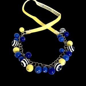 Retro olasz 60 cm-es vintage nyaklánc 1980-as évekből, hibátlan minőségi ékszer, retro nyakék black Necklace - ékszer - ékszerszett - Meska.hu