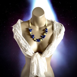 Retro olasz 60 cm-es vintage nyaklánc 1980-as évekből, hibátlan minőségi ékszer, retro nyakék black Necklace - ékszer - ékszerszett - Meska.hu