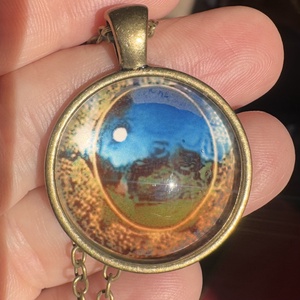 Boszorkány ékszer mágikus szem nyaklánc, wicca ékszer, 5 elem nyakék, mágia ezotéria újjászületés ékszer boszi nyaklánc - ékszer - nyaklánc - medálos nyaklánc - Meska.hu