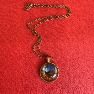 Boszorkány ékszer mágikus szem nyaklánc, wicca ékszer, 5 elem nyakék, mágia ezotéria újjászületés ékszer boszi nyaklánc - ékszer - nyaklánc - medálos nyaklánc - Meska.hu