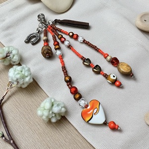 Muránói gyöngyös táskadísz vagy kulcstartó, táska dísz, gyöngy dísz, lámpagyöngy dísz kulcstartóra - táska & tok - kulcstartó & táskadísz - táskadísz - Meska.hu