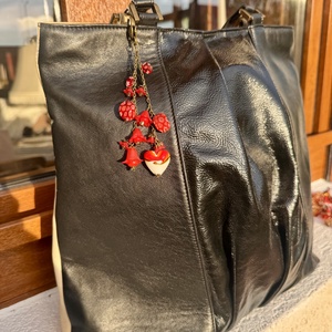 Muránói gyöngyös táskadísz vagy kulcstartó, táska dísz, gyöngy dísz, lámpagyöngy dísz kulcstartóra - táska & tok - kulcstartó & táskadísz - táskadísz - Meska.hu