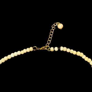 Régi csont nyaklánc, elefánt csont ékszer, retro vintage ékszer, midcentury ékszer, nyaklánc, nyakék 70-es évekből - ékszer - ékszerszett - Meska.hu