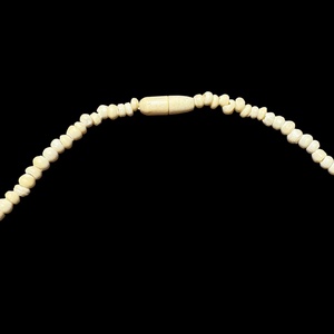 Bohém csont nyaklánc, elefánt csont ékszer, retro vintage ékszer, midcentury ékszer, nyaklánc, nyakék 70-es évekből - ékszer - ékszerszett - Meska.hu