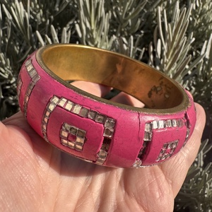 Színes hippi vintage réz karperec a 70-es évekből  eredeti retró bohém ékszer gyűjtőknek és egyedi stílus kedvelőknek - ékszer - karkötő - karperec - Meska.hu