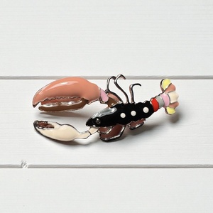 Homár Vintage BROSS az 1980-as évekből, gyönyörű elegáns strasszos kitűző, pin szövetkabátra, blúzra,  blézerre - ékszer - kitűző és bross - Meska.hu