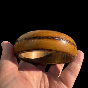 Színes hippi vintage réz karperec a 70-es évekből  eredeti retró bohém ékszer gyűjtőknek és egyedi stílus kedvelőknek - ékszer - karkötő - karperec - Meska.hu