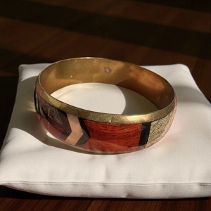 Színes hippi vintage réz karperec a 70-es évekből  eredeti retró bohém ékszer gyűjtőknek és egyedi stílus kedvelőknek, Ékszer, Karkötő, Karperec, Ékszerkészítés, MESKA