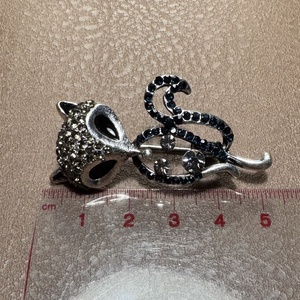 Kristály róka retro BROSS az 1980-as évekből, gyönyörű elegáns strasszos kitűző, pin szövetkabátra, blúzra,  blézerre  - ékszer - kitűző és bross - Meska.hu