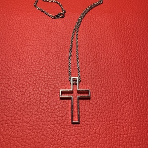 Retro kereszt medálos nyaklánc � vintage vallásos ékszer az 1970�80-as évekből - ékszer - nyaklánc - medálos nyaklánc - Meska.hu