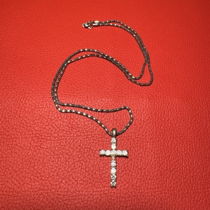 Retro kereszt medálos nyaklánc � vintage vallásos ékszer az 1970�80-as évekből - ékszer - nyaklánc - medálos nyaklánc - Meska.hu