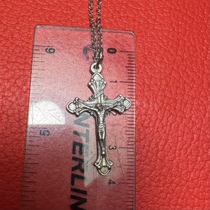 Retro kereszt medálos nyaklánc � vintage vallásos ékszer az 1970�80-as évekből - ékszer - nyaklánc - medálos nyaklánc - Meska.hu