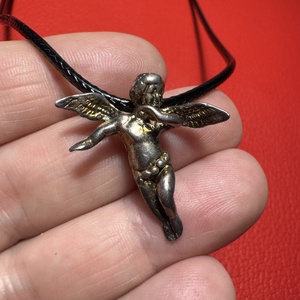 Retro angyal medálos nyaklánc � vintage spirituális ékszer az 1970�80-as évekből, Ékszer, Nyaklánc, Medálos nyaklánc, Ékszerkészítés, MESKA