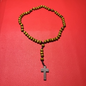 Fa rózsafüzér, Retro kereszt medálos nyaklánc � vintage vallásos ékszer az 1970�80-as évekből, Ékszer, Nyaklánc, Medálos nyaklánc, Ékszerkészítés, MESKA