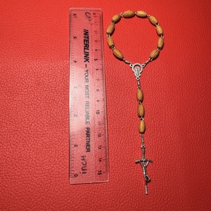 Fa rózsafüzér, Retro kereszt medálos nyaklánc � vintage vallásos ékszer az 1970�80-as évekből - ékszer - nyaklánc - medálos nyaklánc - Meska.hu