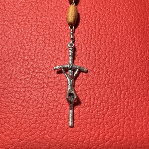 Fa rózsafüzér, Retro kereszt medálos nyaklánc � vintage vallásos ékszer az 1970�80-as évekből - ékszer - nyaklánc - medálos nyaklánc - Meska.hu
