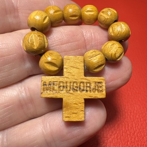 Fa rózsafüzér, Retro kereszt medálos nyaklánc � vintage vallásos ékszer az 1970�80-as évekből - ékszer - nyaklánc - medálos nyaklánc - Meska.hu