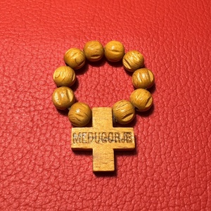 Fa rózsafüzér, Retro kereszt medálos nyaklánc � vintage vallásos ékszer az 1970�80-as évekből, Ékszer, Nyaklánc, Medálos nyaklánc, Ékszerkészítés, MESKA