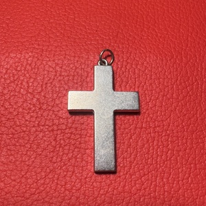 Retro tűzzománc kereszt nyakláncra � vintage vallásos ékszer az 1970�80-as évekből - ékszer - nyaklánc - medálos nyaklánc - Meska.hu