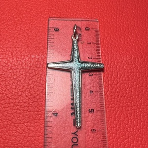 Retro nagyobb tűzzománc kereszt nyakláncra � vintage vallásos ékszer az 1970�80-as évekből - ékszer - nyaklánc - medálos nyaklánc - Meska.hu