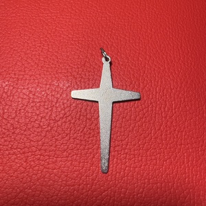 Retro nagyobb tűzzománc kereszt nyakláncra � vintage vallásos ékszer az 1970�80-as évekből - ékszer - nyaklánc - medálos nyaklánc - Meska.hu