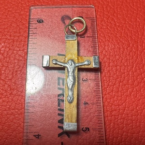 Retro fa kereszt nyakláncra � vintage vallásos ékszer az 1970�80-as évekből - ékszer - nyaklánc - medálos nyaklánc - Meska.hu