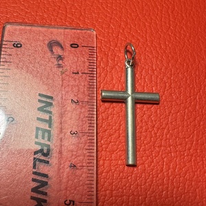 Retro fém kereszt nyakláncra � vintage vallásos ékszer az 1970�80-as évekből - ékszer - nyaklánc - medálos nyaklánc - Meska.hu