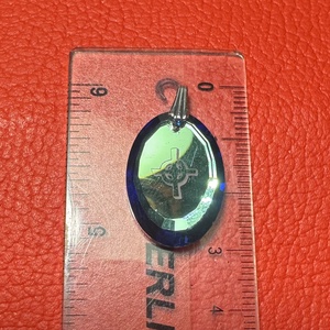 Retro nap-kereszt üveg medál nyakláncra � vintage vallásos ékszer az 1970�80-as évekből - ékszer - nyaklánc - medálos nyaklánc - Meska.hu