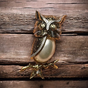 Bross, 24 karát aranyozott Damascene kitűző vintage damaszkén bross, Toledó spanyol ékszer, aranyozott kézműves bross - ékszer - kitűző és bross - Meska.hu