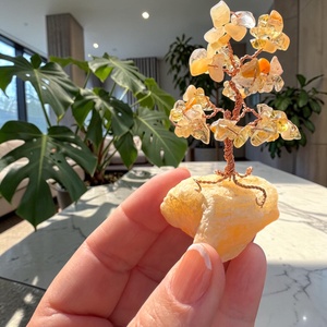 Kristály fa citrin ásványból, Bonsai kristály Ékszerfa szerencsefa, életfa, pénzhozó fa, kristályfa kövekből drágakő fa - otthon & életmód - dekoráció - asztal és polc dekoráció - gyöngyfa, ásványfa - Meska.hu