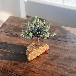Kristály fa aventurin ásványból, Bonsai kristály Ékszerfa szerencsefa, életfa, drágakő fa, pénzfa  - otthon & életmód - dekoráció - asztal és polc dekoráció - gyöngyfa, ásványfa - Meska.hu