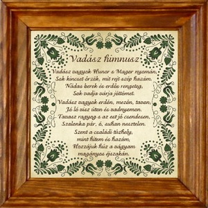 Falikép Vadász himnusz motívummal #21 - otthon & életmód - dekoráció - kép & falikép - Meska.hu