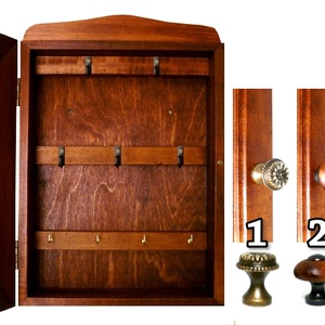 Kulcstartó szekrény, kulcsos szekrény Házasságkötés Áldás madaras szűrhímzés motívummal #H02 - otthon & lakás - dekoráció - fali és függő dekoráció - fali kulcstartó - Meska.hu