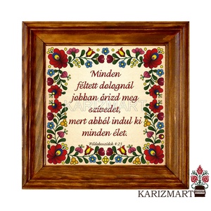 Igés Kerámia Falikép #21-5, Otthon & Életmód, Vallás, Házi áldás, Famegmunkálás, MESKA
